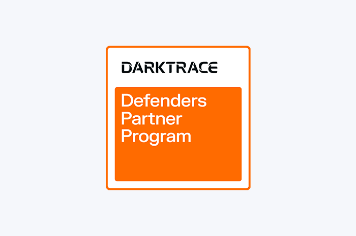 Darktrace defender badge for website