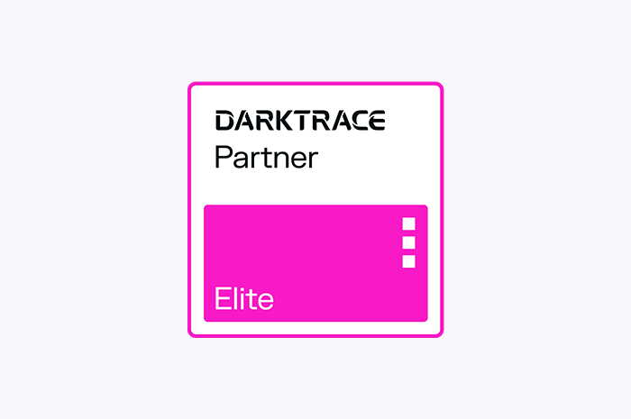 Darktrace elite partner badge for website